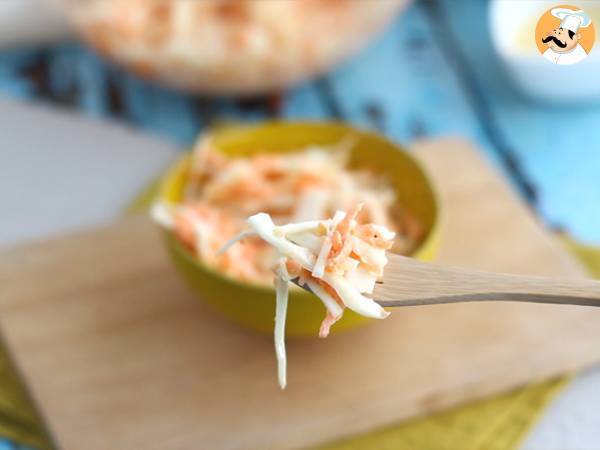 Coleslaw (a salada americana de repolho e cenoura) - Preparação Passo 5