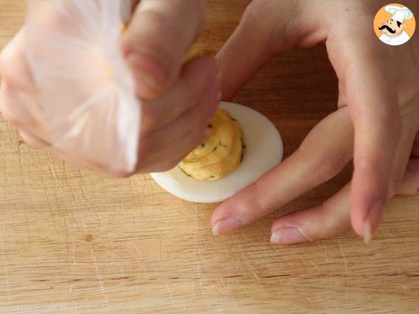 Ovos mimosa (em 4 sabores) - Preparação Passo 3