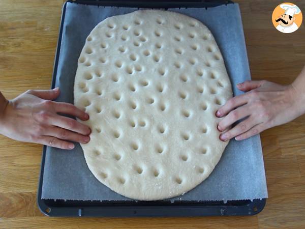 Focaccia, o pão italiano perfumado - Preparação Passo 4