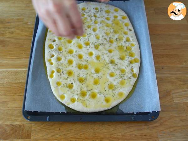 Focaccia, o pão italiano perfumado - Preparação Passo 6