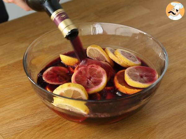 Sangria de vinho tinto (e frutas cítricas) - Preparação Passo 2