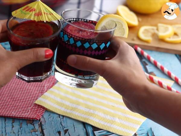 Sangria de vinho tinto (e frutas cítricas) - Preparação Passo 4