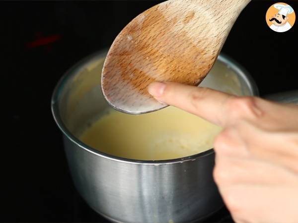 Bolo mousse framboesa e chocolate branco, Bavarois - Preparação Passo 4