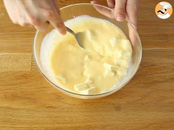 Bolo mousse framboesa e chocolate branco, Bavarois - Preparação Passo 5