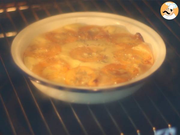 Gratinado de Damasco (alperce) com leite de coco - Preparação Passo 5