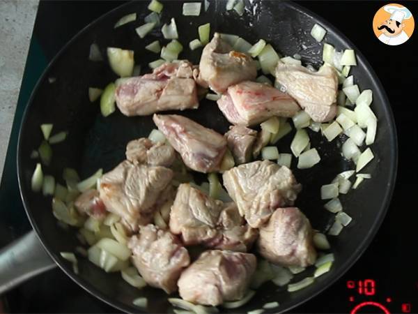 Tajine de cordeiro com ameixas secas (Cozido de cordeiro) - Preparação Passo 1