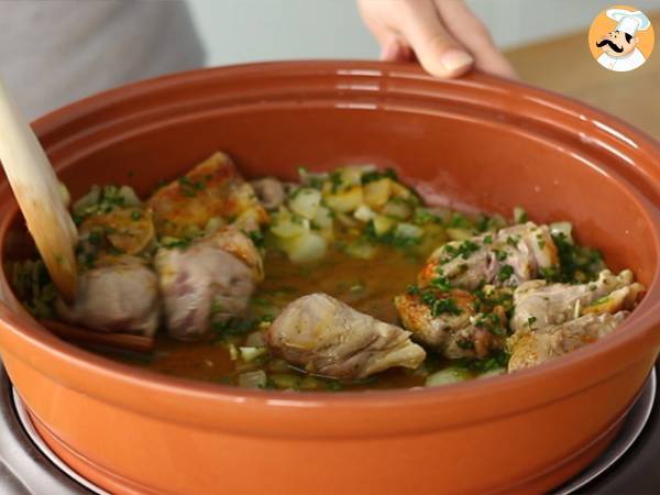 Tajine de cordeiro com ameixas secas (Cozido de cordeiro) - Preparação Passo 3