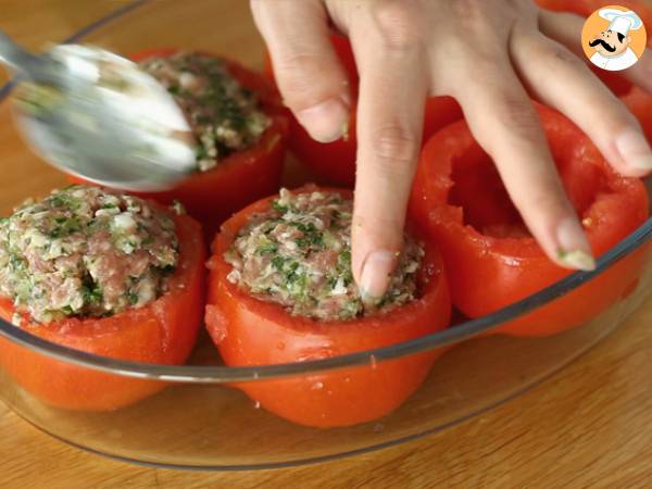 Tomate Recheado (fácil e prático) - Preparação Passo 5