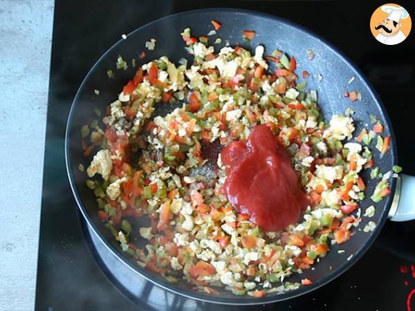 Quesadillas de frango e abacate - Preparação Passo 3