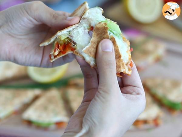 Quesadillas de frango e abacate - Preparação Passo 7