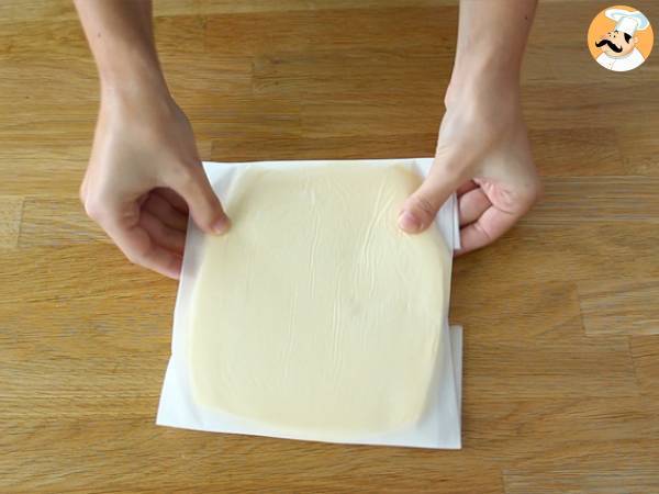 Croissant de chocolate (pão de chocolate) - Preparação Passo 4