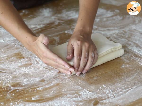 Croissant de chocolate (pão de chocolate) - Preparação Passo 12