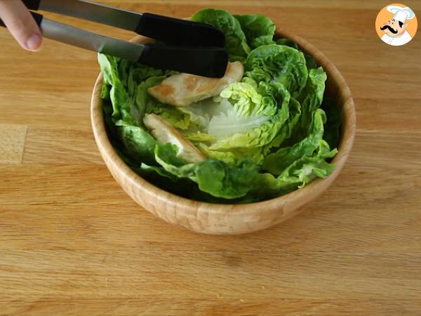 Salada Caesar (Salada César) - Preparação Passo 8