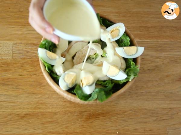 Salada Caesar (Salada César) - Preparação Passo 9