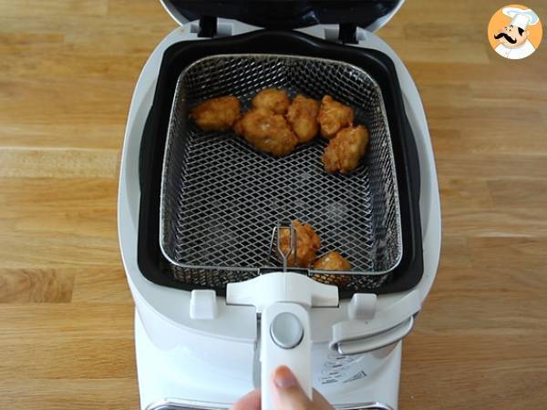 Croquetes de macarrão com fiambre e queijo - Preparação Passo 5