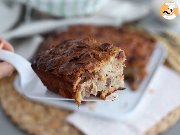 Bolo de maçã com canela e nozes - Preparação Passo 6