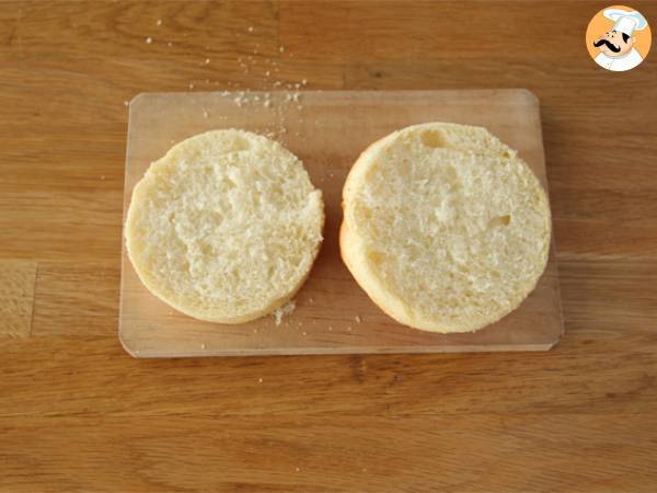 Cheeseburger (queijo raclette e presunto) - Preparação Passo 1