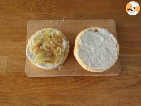 Cheeseburger (queijo raclette e presunto) - Preparação Passo 3