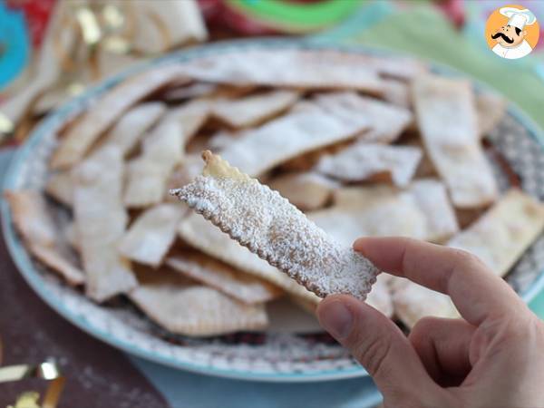 Chiacchiere, Bolinhos de carnaval italiano - Preparação Passo 6