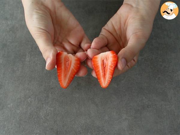 Milkshake de frutas vermelhas (vegan) - Preparação Passo 1