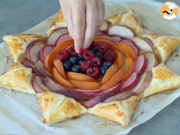 Tarte estrela de frutas - Preparação Passo 4