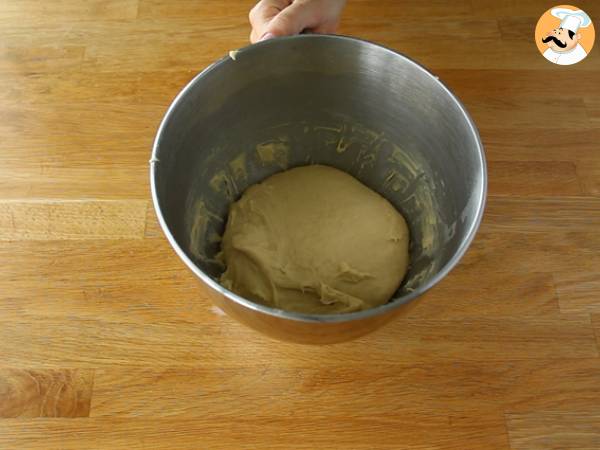 Pão doce de chocolate trançado (brioche de chocolate) - Preparação Passo 2