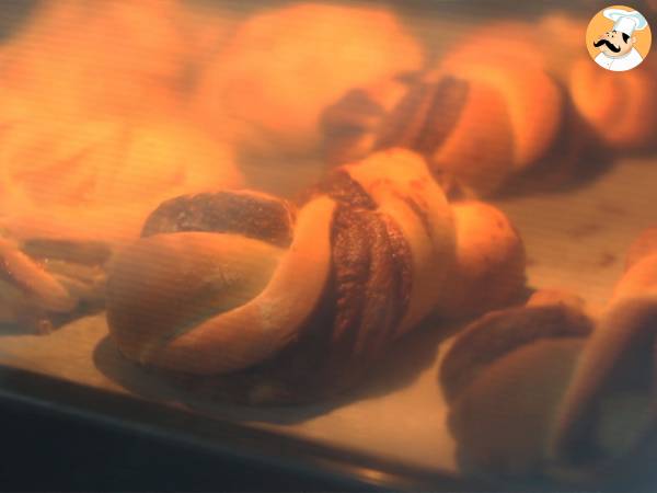 Pão doce de chocolate trançado (brioche de chocolate) - Preparação Passo 6