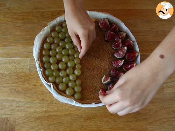 Tarte de figos e uvas - Preparação Passo 4