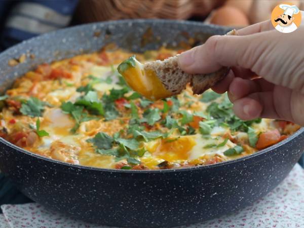 Shakshuka (Ovos com molho de tomate) - Preparação Passo 6