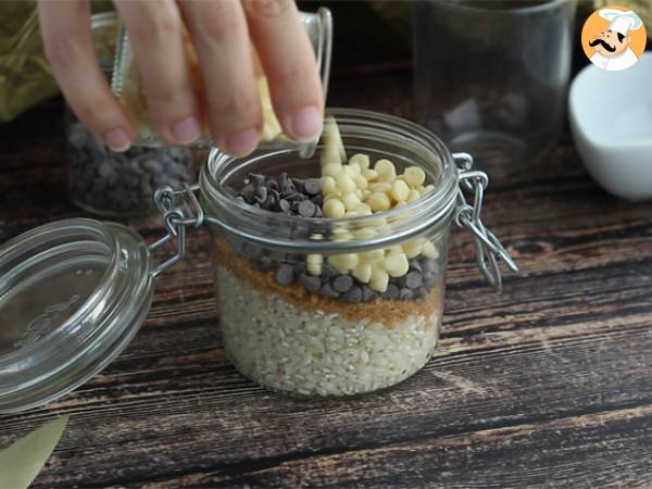 Kit de Arroz doce no pote com chocolate - Preparação Passo 1