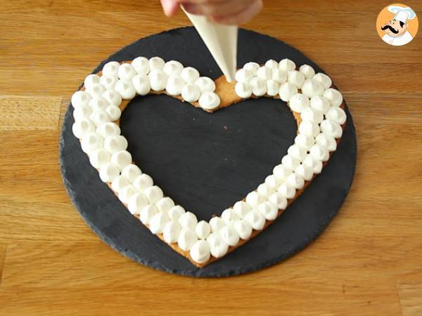 Bolo de coração - Heart Cake - Preparação Passo 8