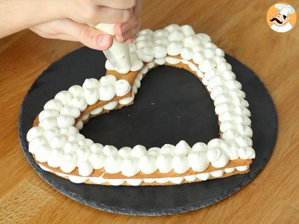 Bolo de coração - Heart Cake - Preparação Passo 9