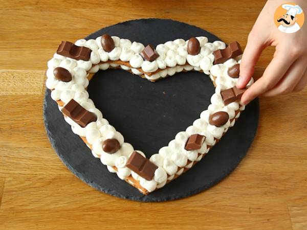 Bolo de coração - Heart Cake - Preparação Passo 10