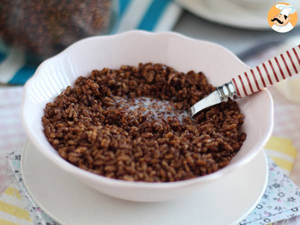 Cereais de arroz tufado de chocolate (Choco Krispies/Coco Pops) - Preparação Passo 6