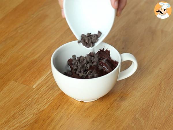 Bolo de caneca de chocolate em 1 minuto - Preparação Passo 2