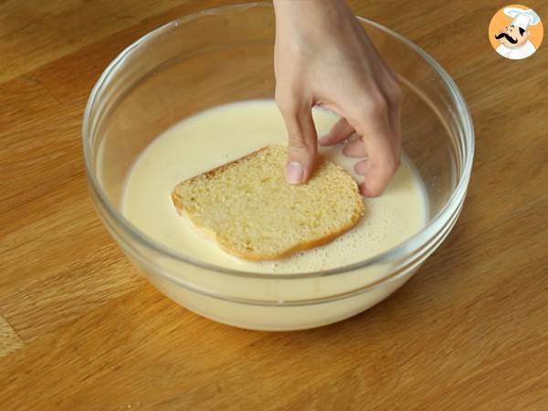 Cheesecake com rabanada francesa (French toast cheesecake) - Preparação Passo 3