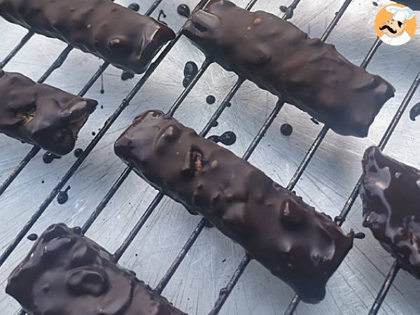 Snickers caseiro (vegano e sem gluten) - Preparação Passo 9