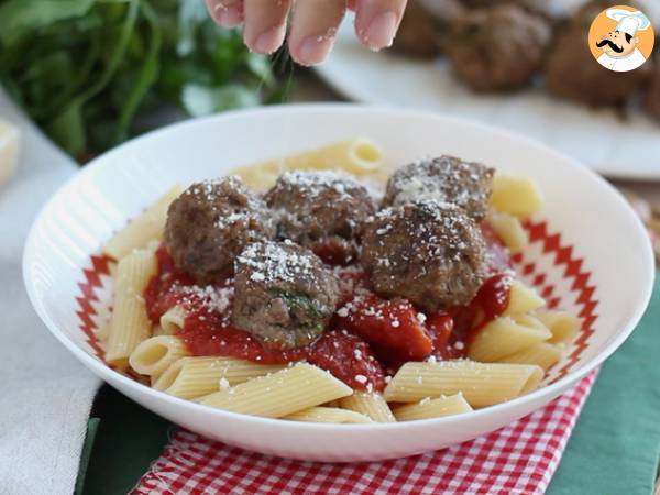 Almôndegas de carne e parmesão - Preparação Passo 4