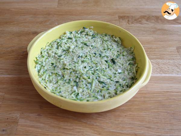 Omelete de curgete (abobrinha) e quinoa - Preparação Passo 4