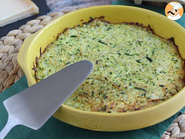 Omelete de curgete (abobrinha) e quinoa - Preparação Passo 5