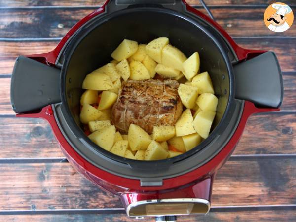 Lombo de porco assado com batata - Preparação Passo 4