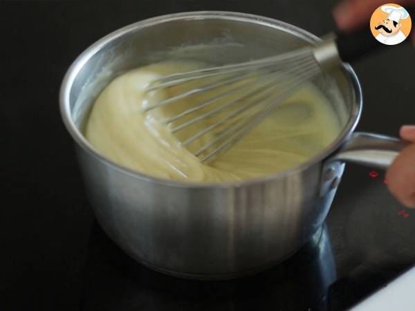 Choux com creme de baunilha (crocante) - Preparação Passo 6