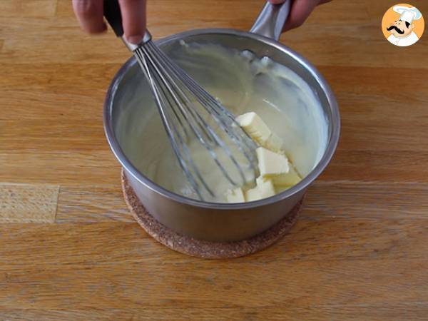 Choux com creme de baunilha (crocante) - Preparação Passo 7