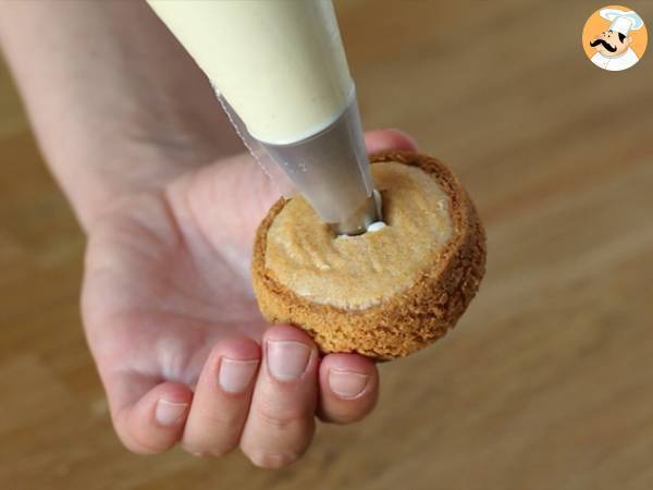 Choux com creme de baunilha (crocante) - Preparação Passo 16