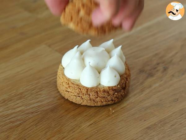 Choux com creme de baunilha (crocante) - Preparação Passo 17