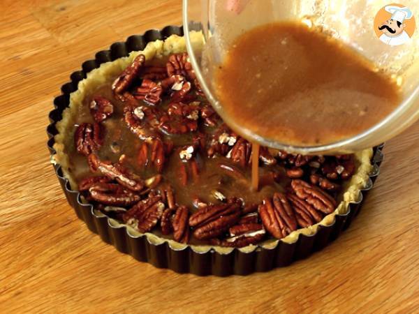 Pecan pie (tarte americana de nozes pecan) - Preparação Passo 6