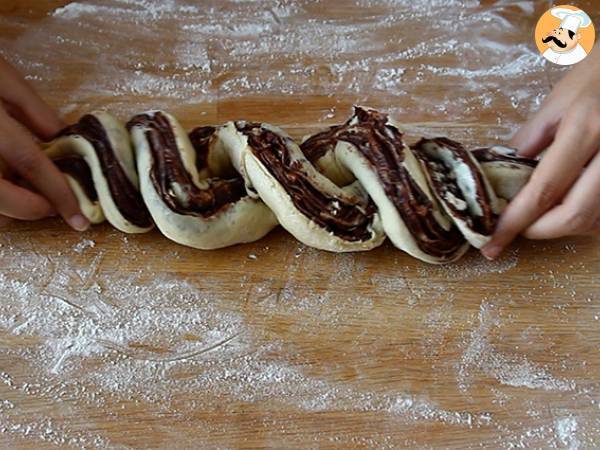 Brioche babka (pão doce de chocolate e avelãs) - Preparação Passo 7