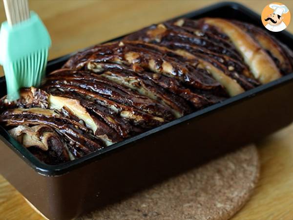 Brioche babka (pão doce de chocolate e avelãs) - Preparação Passo 9