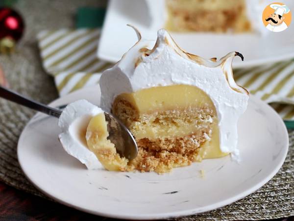 Tronco de Natal merengado, sabor limão - Preparação Passo 15