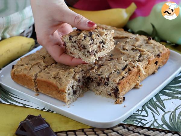 Bolo de banana com chocolate (vegano e sem glúten) - Preparação Passo 5